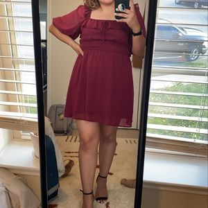 Maroon dress